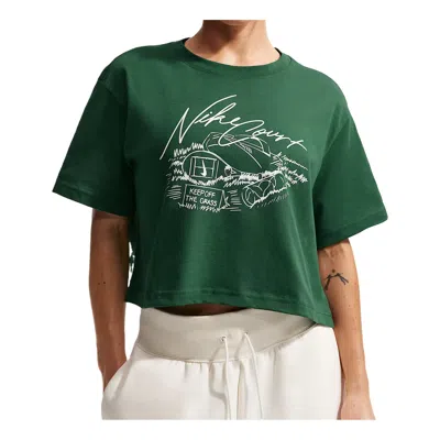 Nike Women's Cropped Tennis T-shirt In Green