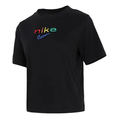 Nike (wmns)  Dri-fit Boxy Rainbow Logo Sports Black