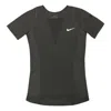 Nike (wmns)  Dri-fit One Short Sleeve Top 'grey' In Black