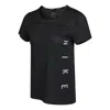 Nike (wmns)  Dri-fit Reflective Logo Printing Quick Dry Breathable Sports Short Sleeve Black T-shirt