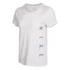 Nike (wmns)  Dri-fit Reflective Logo Printing Quick Dry Breathable Sports Short Sleeve White T-shirt