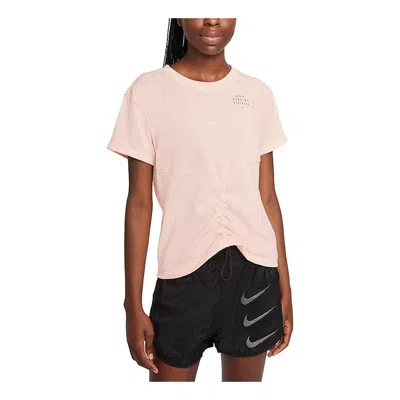 Nike (wmns)  Dri-fit Run Division T-shirts 'orange' In Pink