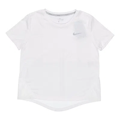 Nike (wmns)  Dri-fit Sports Training Quick Dry Breathable Round Neck Short Sleeve White T-shirt