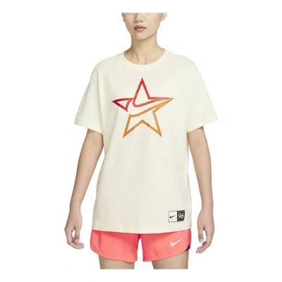 Nike (wmns)  Dri Fit Swoosh Fly T-shirt 'coconut Milk' In Neutral