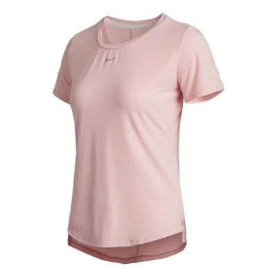 Nike (wmns)  Dri-fit Training Sports Quick-dry Round Collar T-shirt Pink In Multi