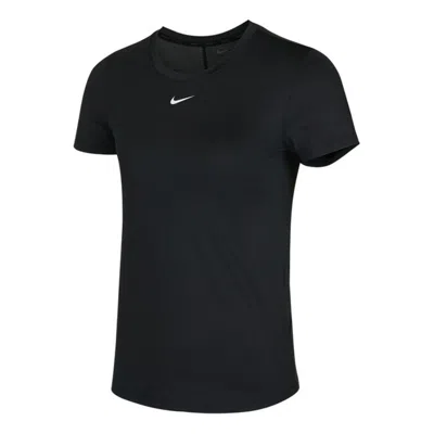 Nike (wmns)  Dri-fit One Quick Dry Sports Round Neck Short Sleeve Black T-shirt