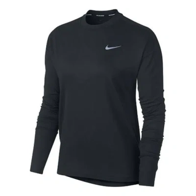 Nike (wmns)  Element Casual Sports Round Neck Long Sleeves Running Hoodie Black