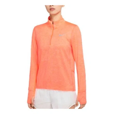 Nike (wmns)  Element Half Zipper Casual Sports Running Bright Orange Gym Clothes