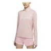 Nike (wmns)  Element Solid Color Half Zipper Thumb Buckle Sports Training Pink Gym Clothes