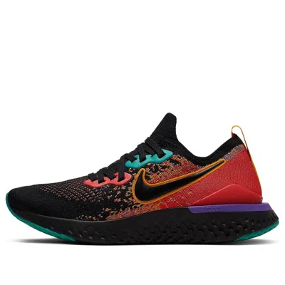 Nike (wmns)  Epic React Flyknit 2 'black Ember Glow' In Multi