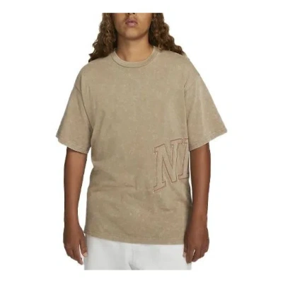 Nike (wmns)  Fadeaway Logo Tee 'khaki' In Neutral
