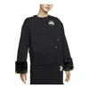 Nike (wmns)  Fleece Print Crew Sweatshirt 'black'