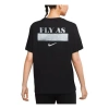 Nike (wmns)  Fly Logo Printing Sports Basketball Short Sleeve Black T-shirt