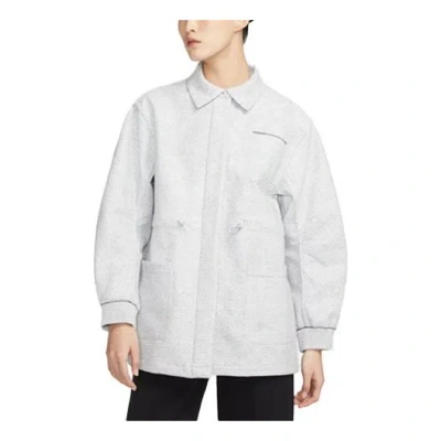 Nike (wmns)  Forward Jacket Asia Sizing 'light Smoke Grey' In White
