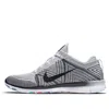 Nike (wmns)  Free Tr Trainer Flyknit Low-top Running Shoes Black/white/gray In Multi