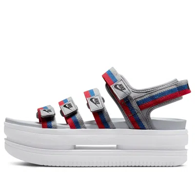 Nike (wmns)  Icon Classic Sandal 'metallic Silver Game Royal' In White