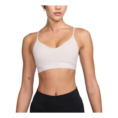 Nike (wmns)  Indy Light Support Padded Adjustable Sports Bra Asia Sizing 'grey' In Neutral