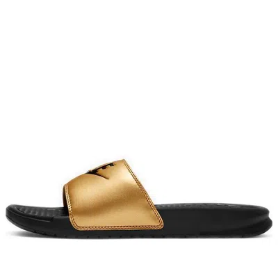 Nike (wmns)  Jdi Benassi Slides 'black Metallic Gold'