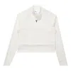 Nike (wmns)  Kobe Long Sleeve Cropped Top Asia Sizing 'sail Black' In White
