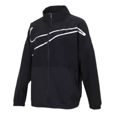 Nike (wmns)  Large Woven Stand Collar Training Sports Black Jacket