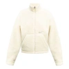 Nike (wmns)  Logo Fleece Stand Collar Stay Warm Short Jacket White In Neutral