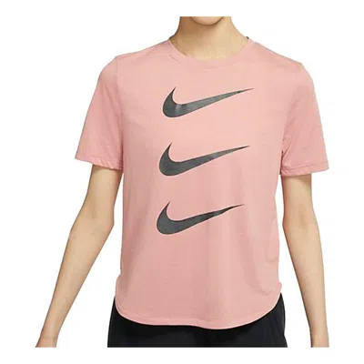 Nike (wmns)  Logo Printed Sports Crew Neckshort Sleeve T-shirt Pink