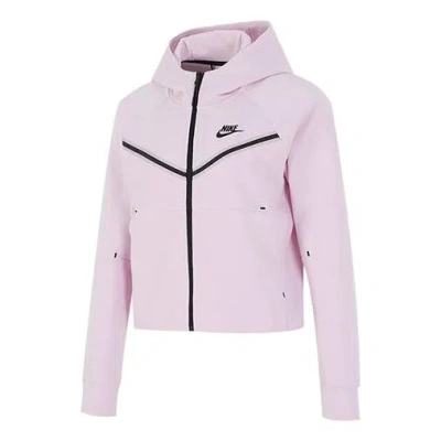 Nike (wmns)  Logo Printing Hooded Jacket Pink In Purple