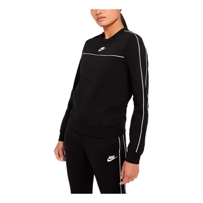 Nike (wmns)  Logo Printing Round-neck Swea Black