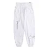 Nike (wmns)  Logo Printing Sports Adjustable Belt Bundle Feet Woven Long Pants/trousers Autumn White