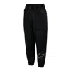 Nike (wmns)  Logo Sports Adjustable Belt Bundle Feet Woven Long Pants/trousers Autumn Black