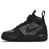Nike (wmns)  Lunar Force 1 Flyknit Workboot 'oreo' In Black