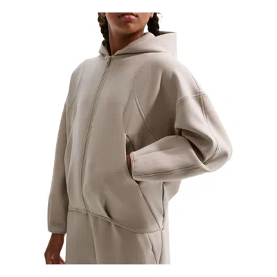 Nike (wmns)  Mavn Therma-fit Knit Full-zip Hoodie 'cream Ii Black' In Neutral