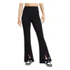 Nike Air High Waisted Flared Leggings In Black In Black