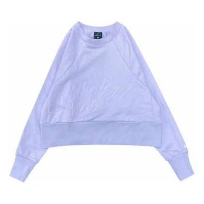 Nike (wmns)  Nsw Fleece Logo Sweatshirt 'lilac' In Purple
