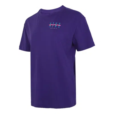 Nike (wmns)  Nsw Tee Boy Vintage Sports Gym Training Breathable Short Sleeve Purple In Blue