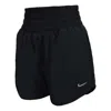 Nike One Dri-fit High-waisted 3-inch 2-in-1 Shorts In Black