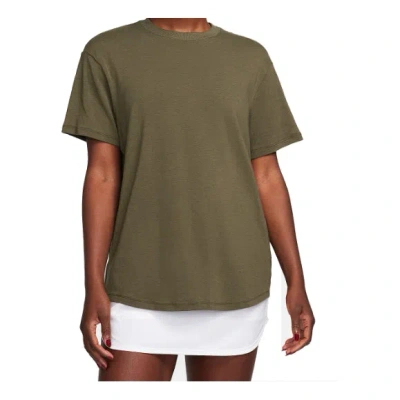 Nike (wmns)  One Relaxed Dri-fit T-shirt 'khaki' In Green