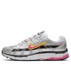 Nike Scarpa Low Donna W P-6000 White/laser Fuchsia/mtlc Platinum In Multi