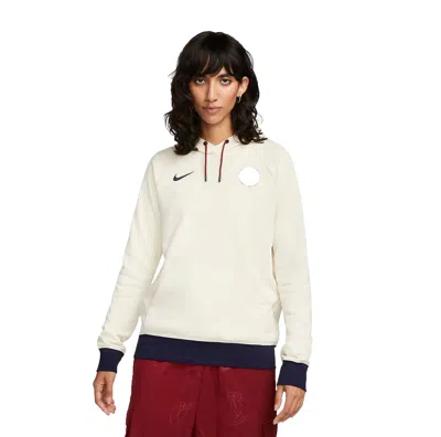 Nike (wmns)  Paris Saint-germain Soccer Fleece Pullover Hoodie 'coconut Milk' In White