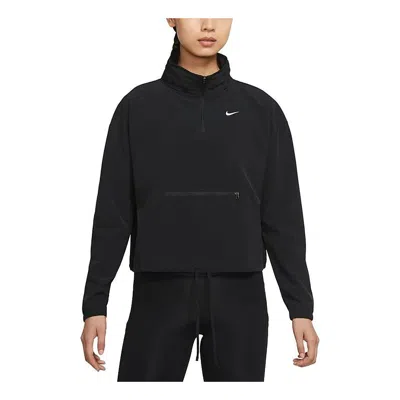 Nike (wmns)  Pro Dri-fit Packable Training Sports Storage Simple Hooded Stand Collar Jacket Black