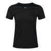 Nike (wmns)  Pro Mesh Dri-fit Slim Fit Breathable Quick Dry Training Short Sleeve Black T-shirt