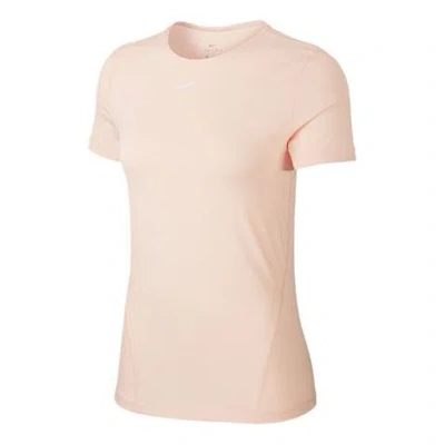 Nike (wmns)  Pro Mesh Training Tops Gym Short Sleeve Pink