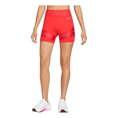 Nike (wmns)  Pro Sculpt Dri-fit High Waisted Biker Shorts 'light Crimson' In Red