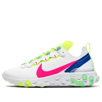 Nike (wmns)  React Element 55 'hyper Pink' In White