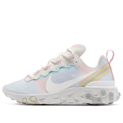 Nike (wmns)  React Element 55 Light Blue Pink In Multi