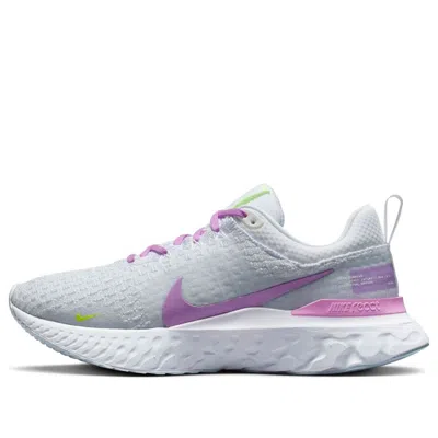 Nike (wmns)  React Infinity Run Flyknit 3 'grey Rush Fuchsia' In Gray