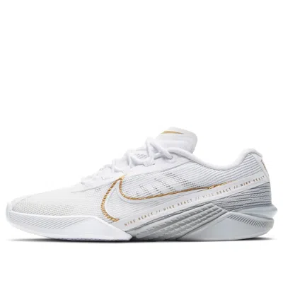 Nike (wmns)  React Metcon Turbo 'white Metallic Gold'
