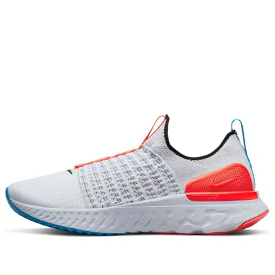 Nike (wmns)  React Phantom Run Flyknit 2 'grey Bright Crimson' In Multi