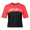 Nike (wmns)  Retro Tailwind Mesh Breathable Colorblock Sports Short Sleeve 'red Black' In Multi