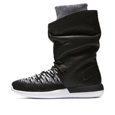 Nike (wmns)  Roshe 2 Flyknit Hi 'black White' In Multi